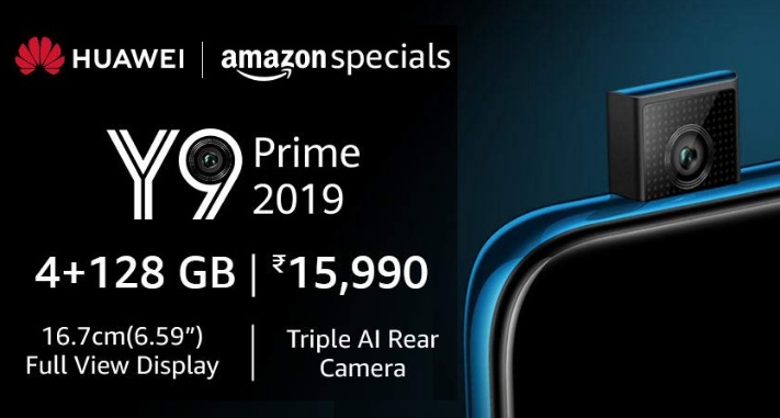 India Desire : Huawei Y9 Prime 2019 Amazon Price @Rs 15990: Buy In Open Sale, Launch Date, Specifications & Buy Online In India